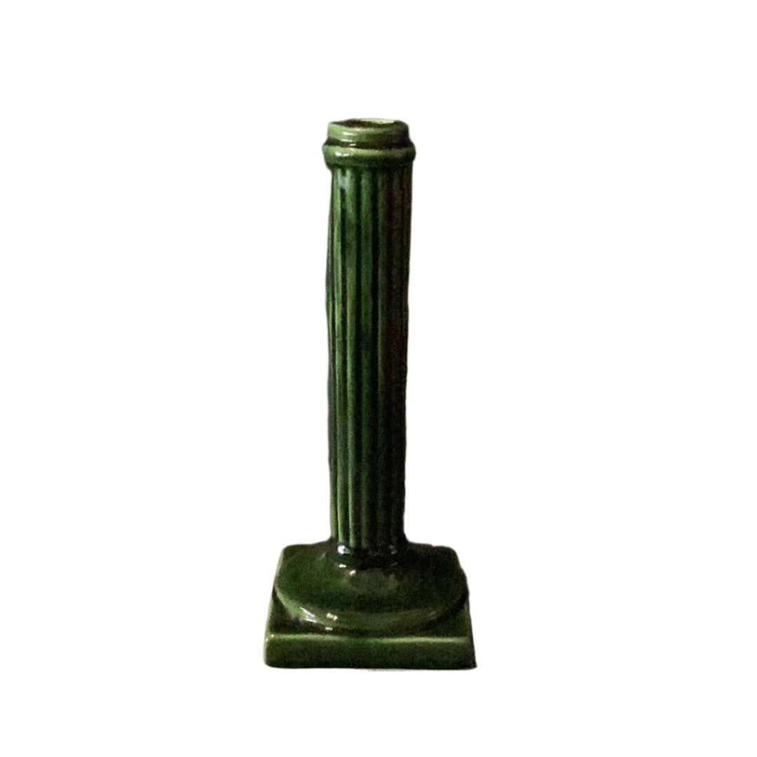 Empire candlestick in green