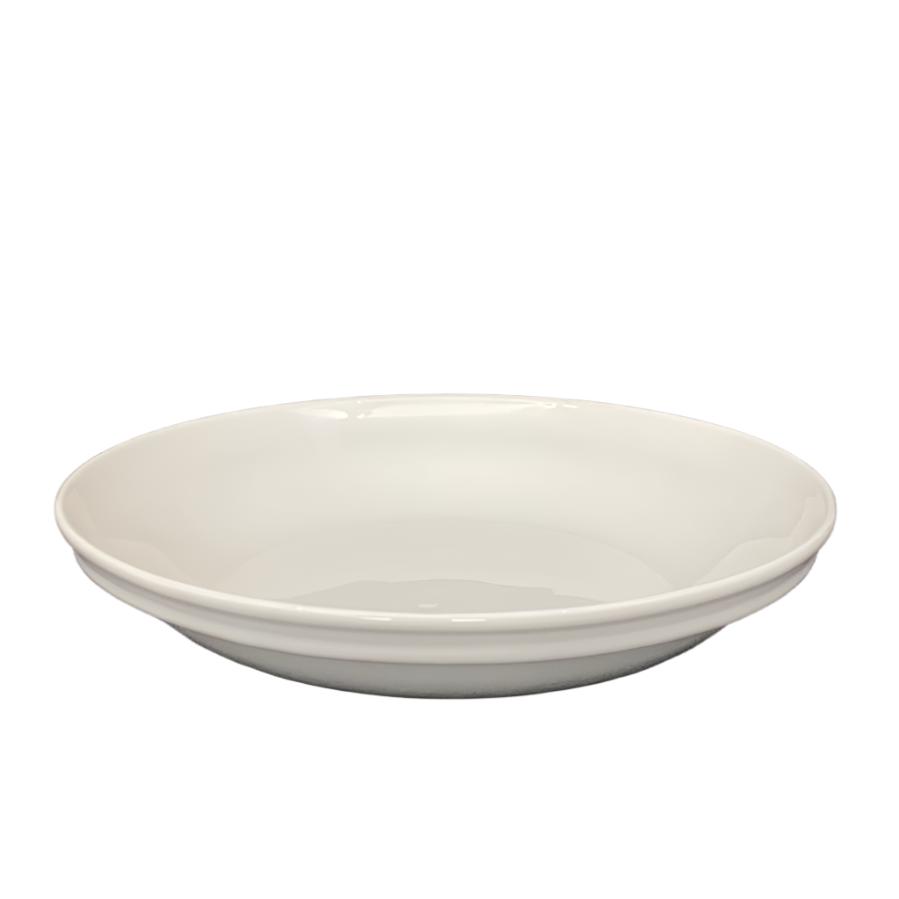 Mazarine Shallow Bowl in white