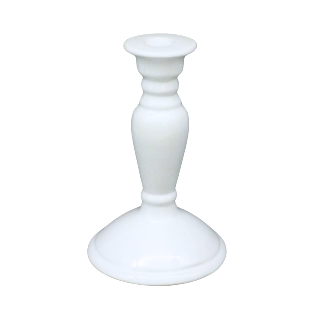 Round candlestick with a domed round foot