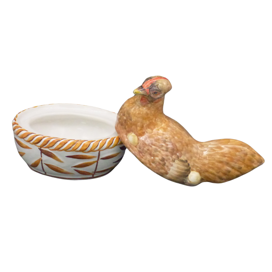 Small Orange Chicken terrine lidded dish 2 