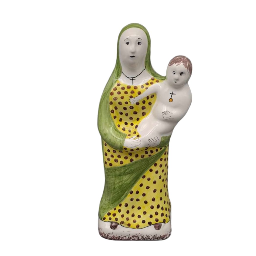 Trudelle Virgin statue in green