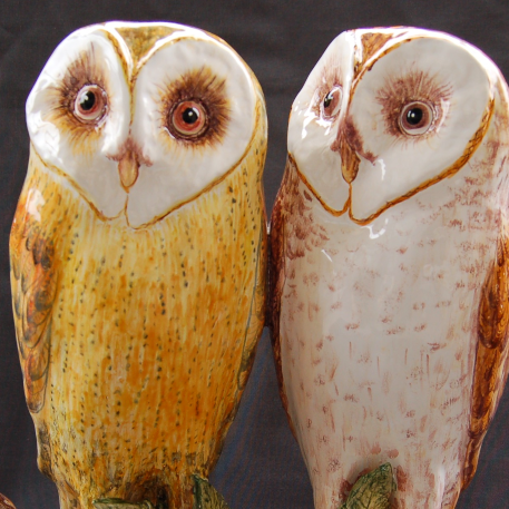 Earthenware Owl couple